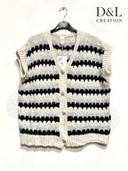 Colorful sleeveless knit vest sizes 38 to 50 i Plus Size