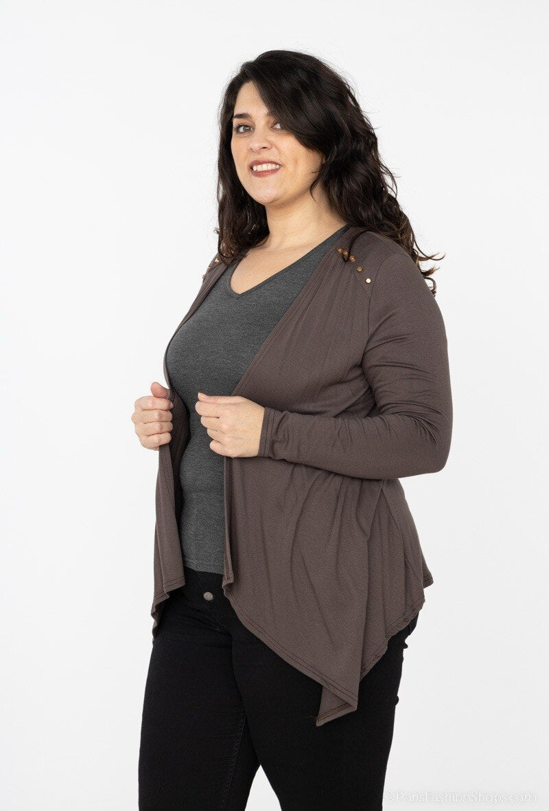 Plus Size Vest för Stiliga Kvinnor