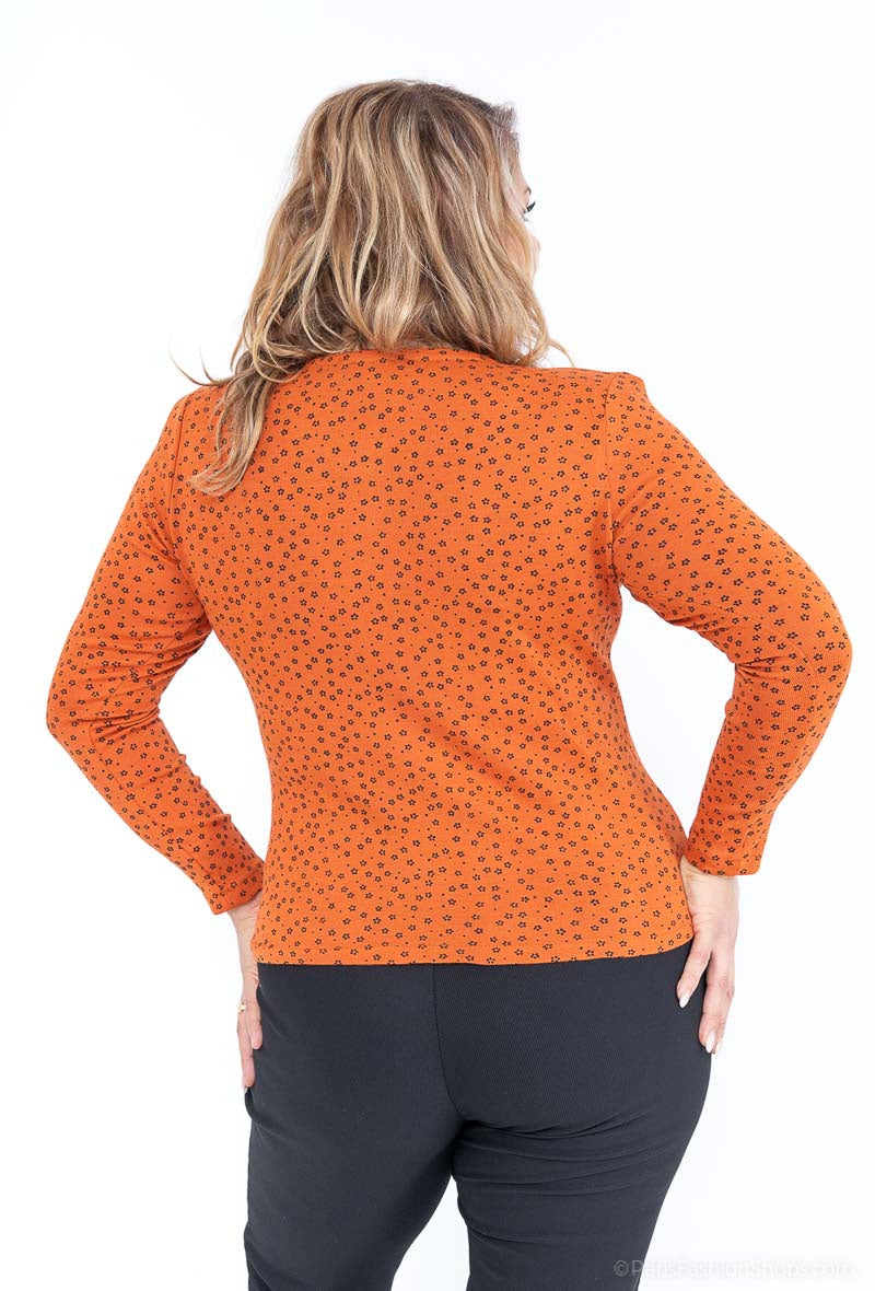 Plus Size Tryckt Väst