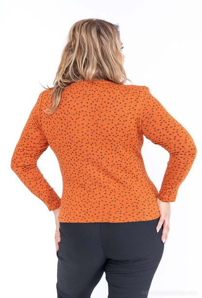 Plus Size Tryckt Väst