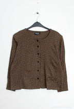 Plus Size Mönstrad Cardigan