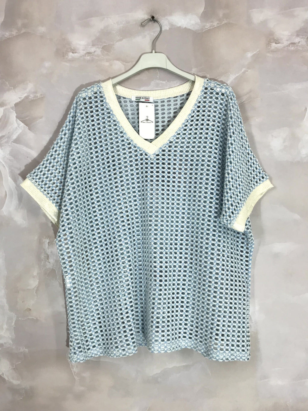 Plus Size Homemade V -neck with brilliant filaments T38 to T52