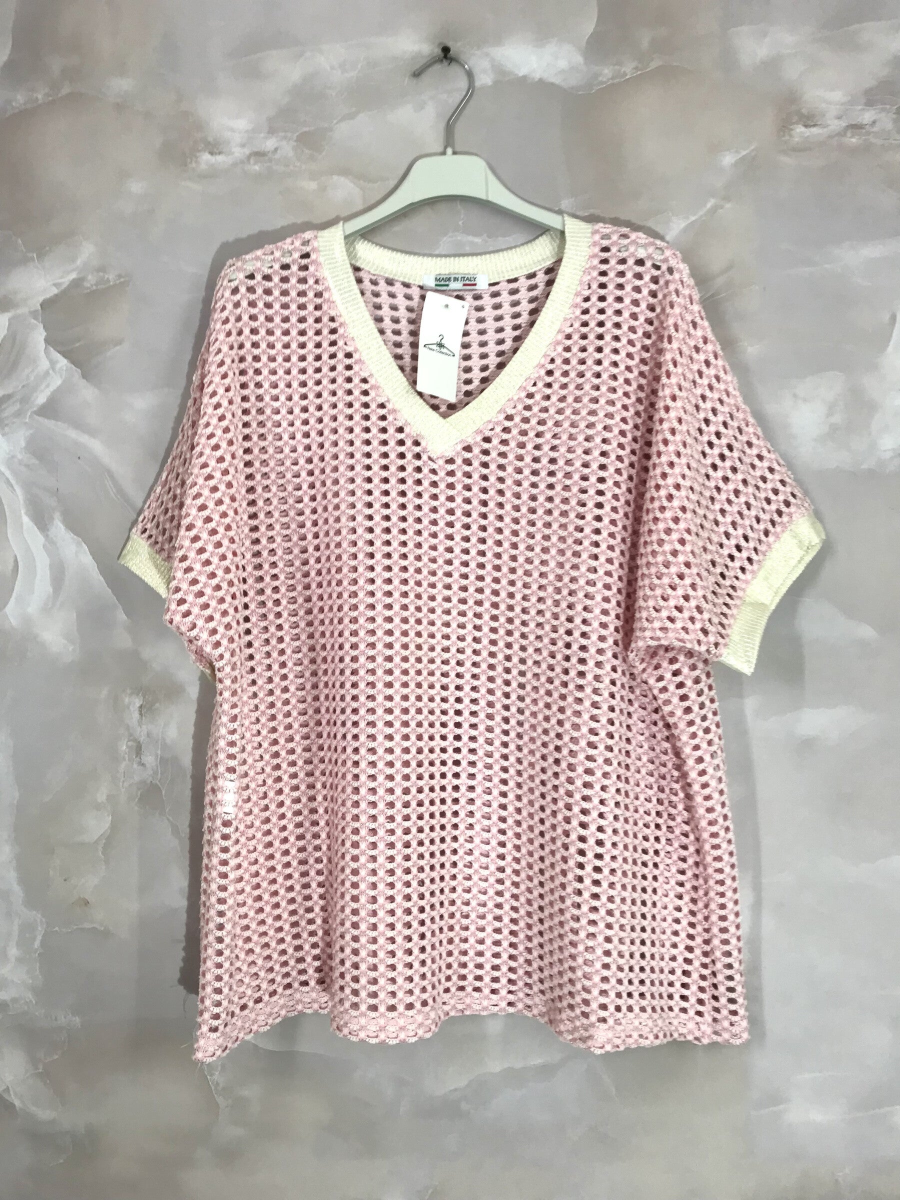 Plus Size Homemade V -neck with brilliant filaments T38 to T52