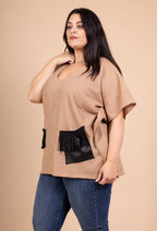 Plus size top i Stor Storlek