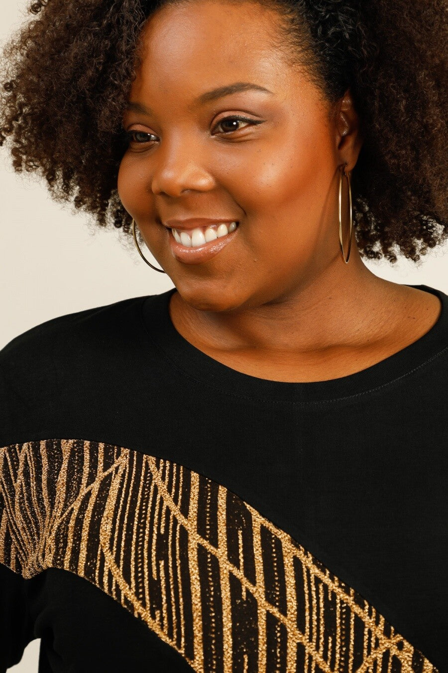 Plus size top i Stor Storlek