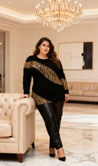Plus size top i Stor Storlek