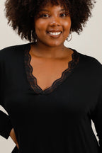 Plus size top i Stor Storlek