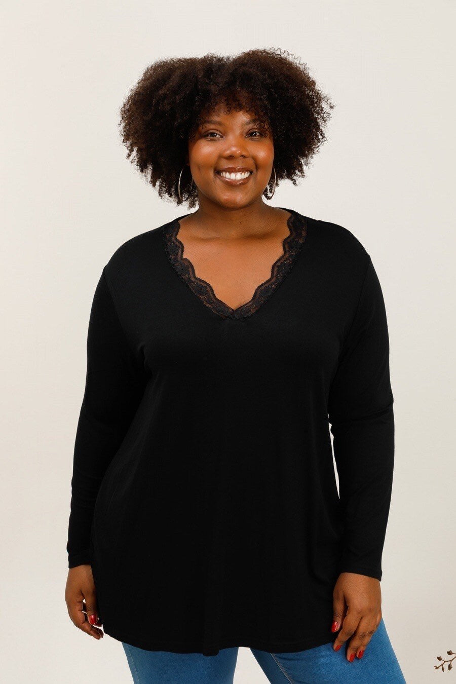 Plus size top i Stor Storlek