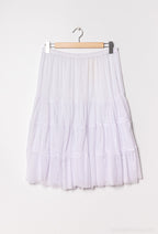 Plus Size Ruffled skirt in see-through tulle