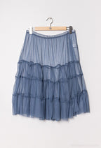 Plus Size Ruffled skirt in see-through tulle