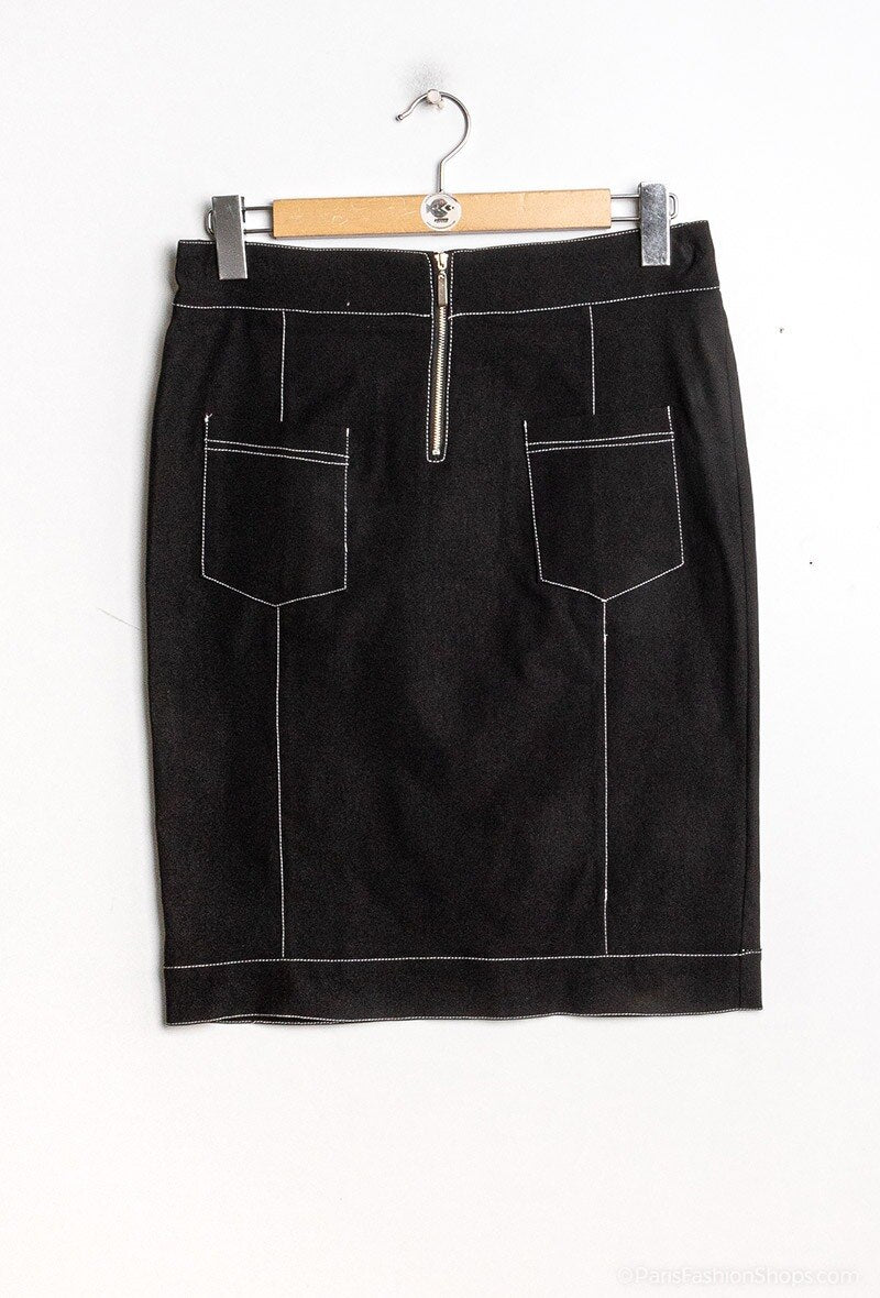 Plus Size Kjol med Dragkedja