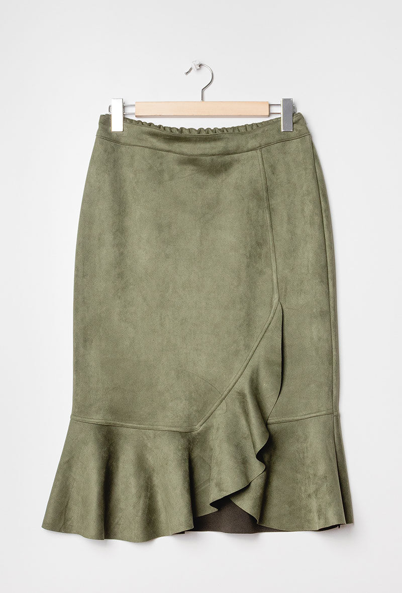 Plus Size Mockasinskjol