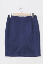 Plus Size Suede skirt