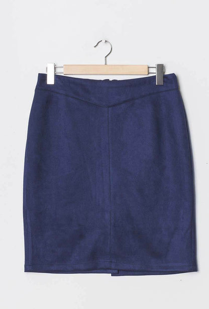 Plus Size Suede skirt