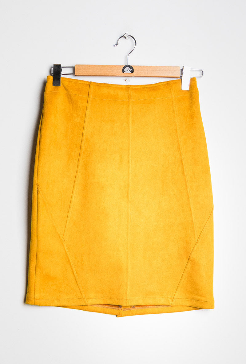 Plus Size Suede skirt