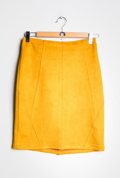 Plus Size Suede skirt