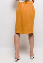 Plus Size Suede Skirt