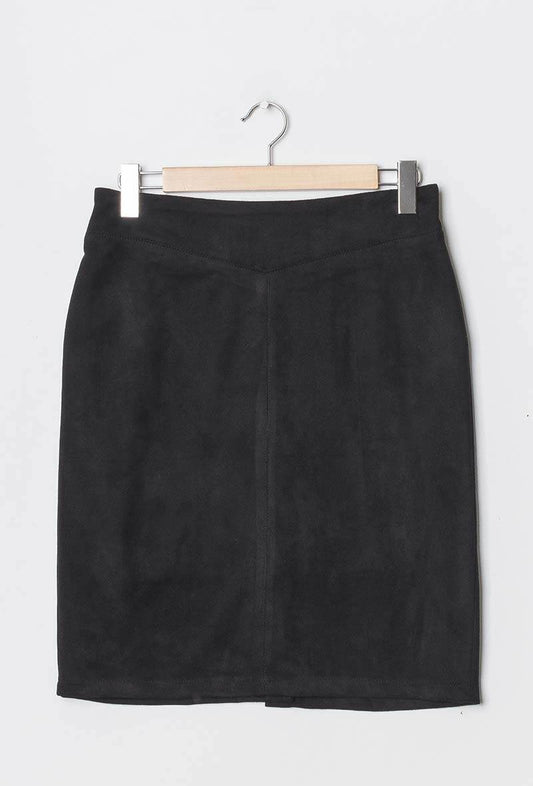 Plus Size Suede skirt