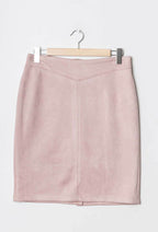 Plus Size Suede skirt