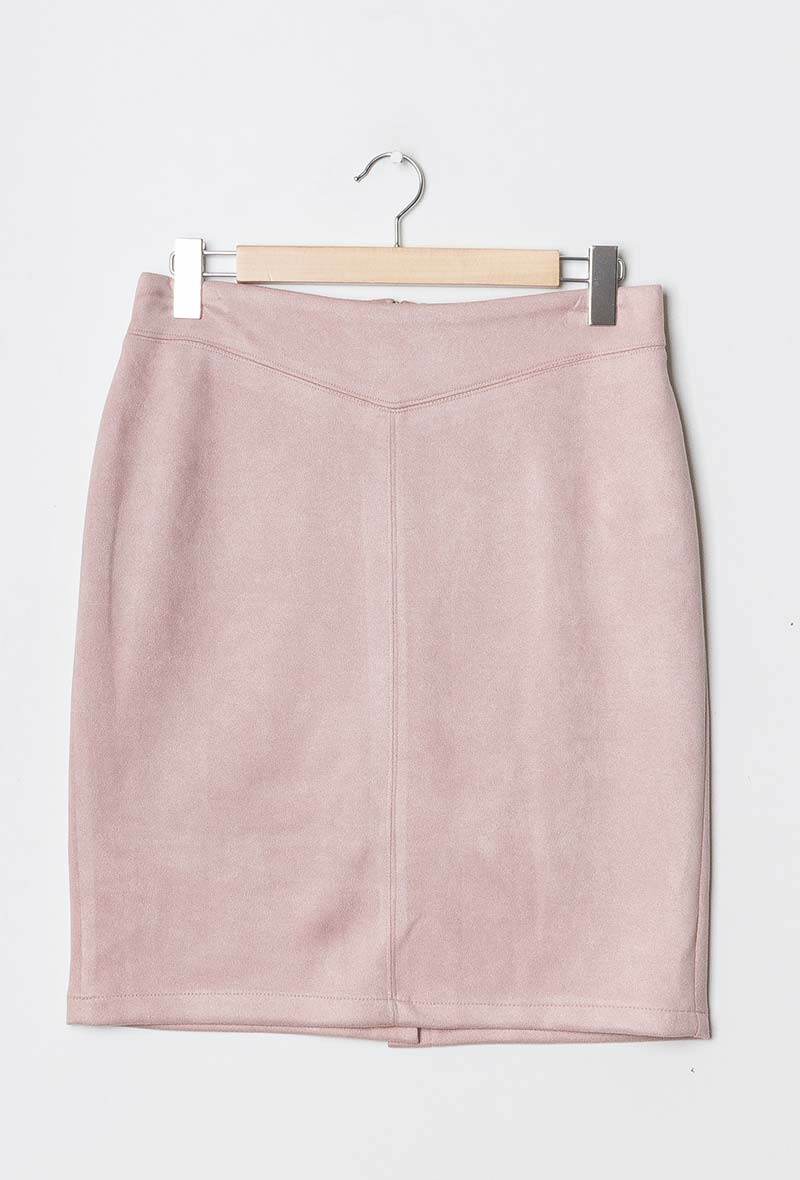 Plus Size Suede skirt
