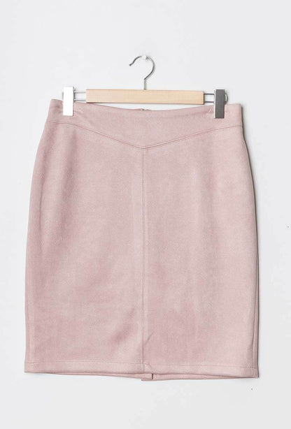 Plus Size Suede skirt