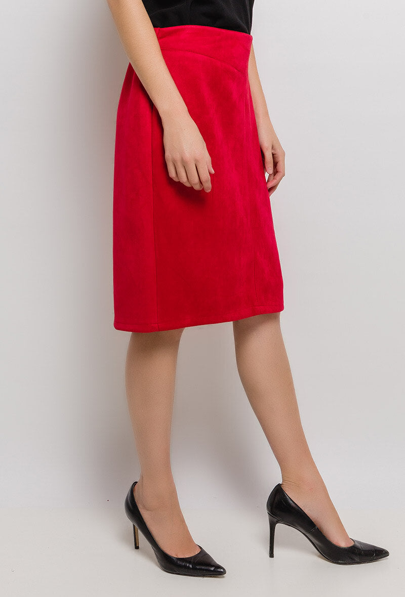 Plus Size Syntetisk Mockakjol