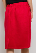 Plus Size Syntetisk Mockakjol