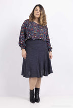 Plus Size Double flared skirt