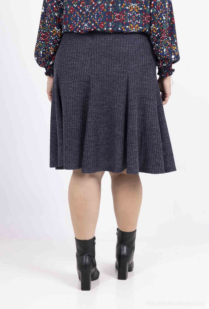 Plus Size Dubbel Flared Kjol