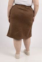 Lång Fuskmockaskjorta i Stor Storlek