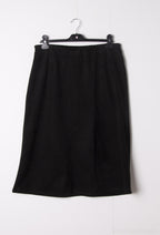 Plus Size Long suede skirt