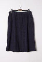 Plus Size Long suede skirt
