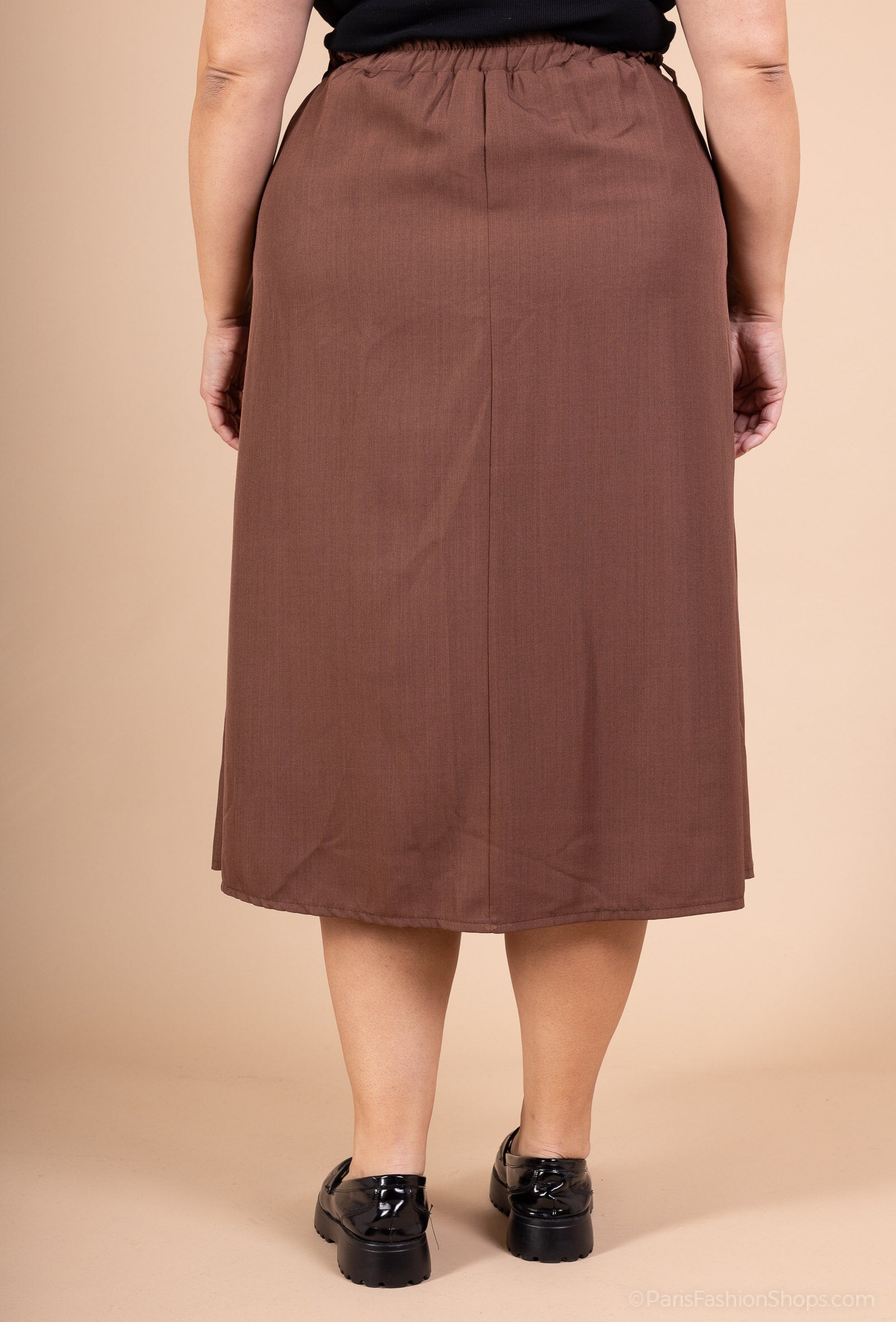 Uppskattad Flared Skirt med Fickor i Storlek 8 till 18