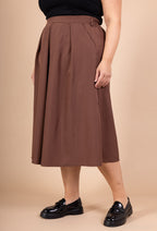 Uppskattad Flared Skirt med Fickor i Storlek 8 till 18