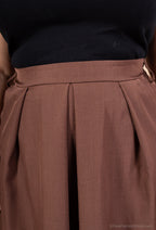 Uppskattad Flared Skirt med Fickor i Storlek 8 till 18