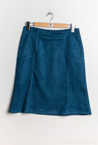 Plus Size Faux Suede Skirt