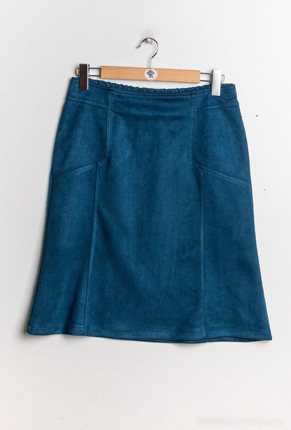Plus Size Faux suede skirt