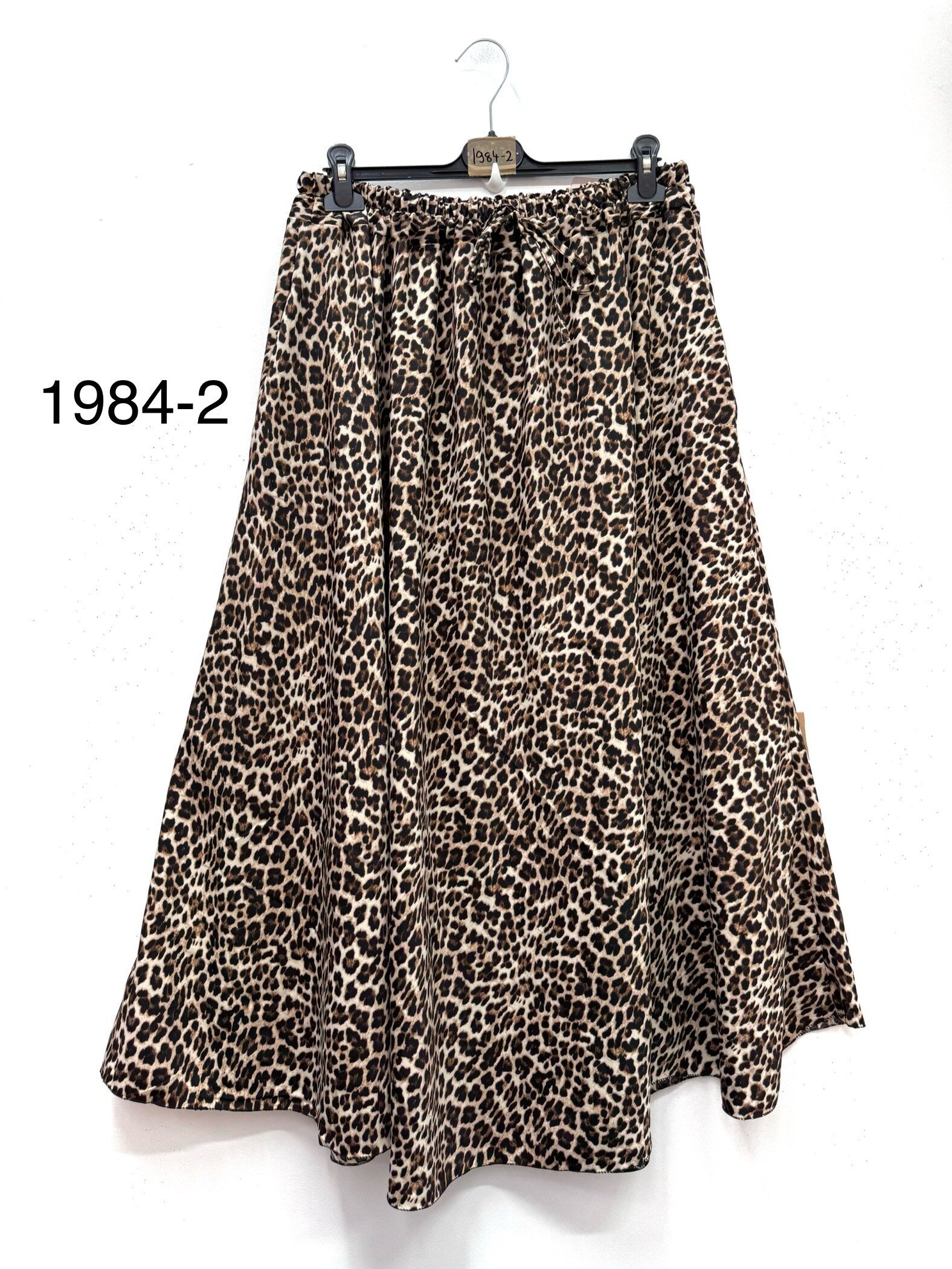 Plus Size Flowy Leopard Print Skirt