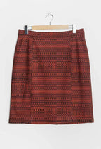 Plus Size Printed skirt