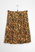 Plus Size Flared doublet printed skirt