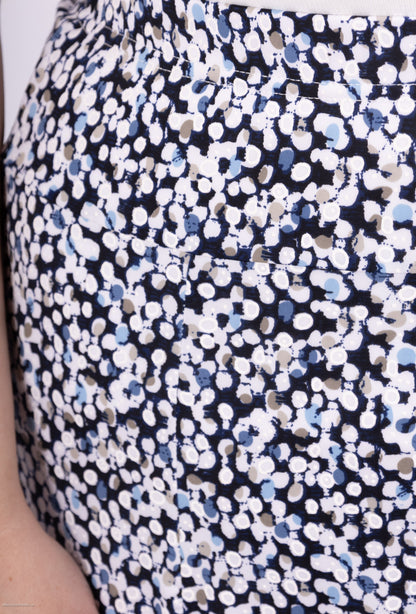 Plus Size Utskriven Kjol med U-form