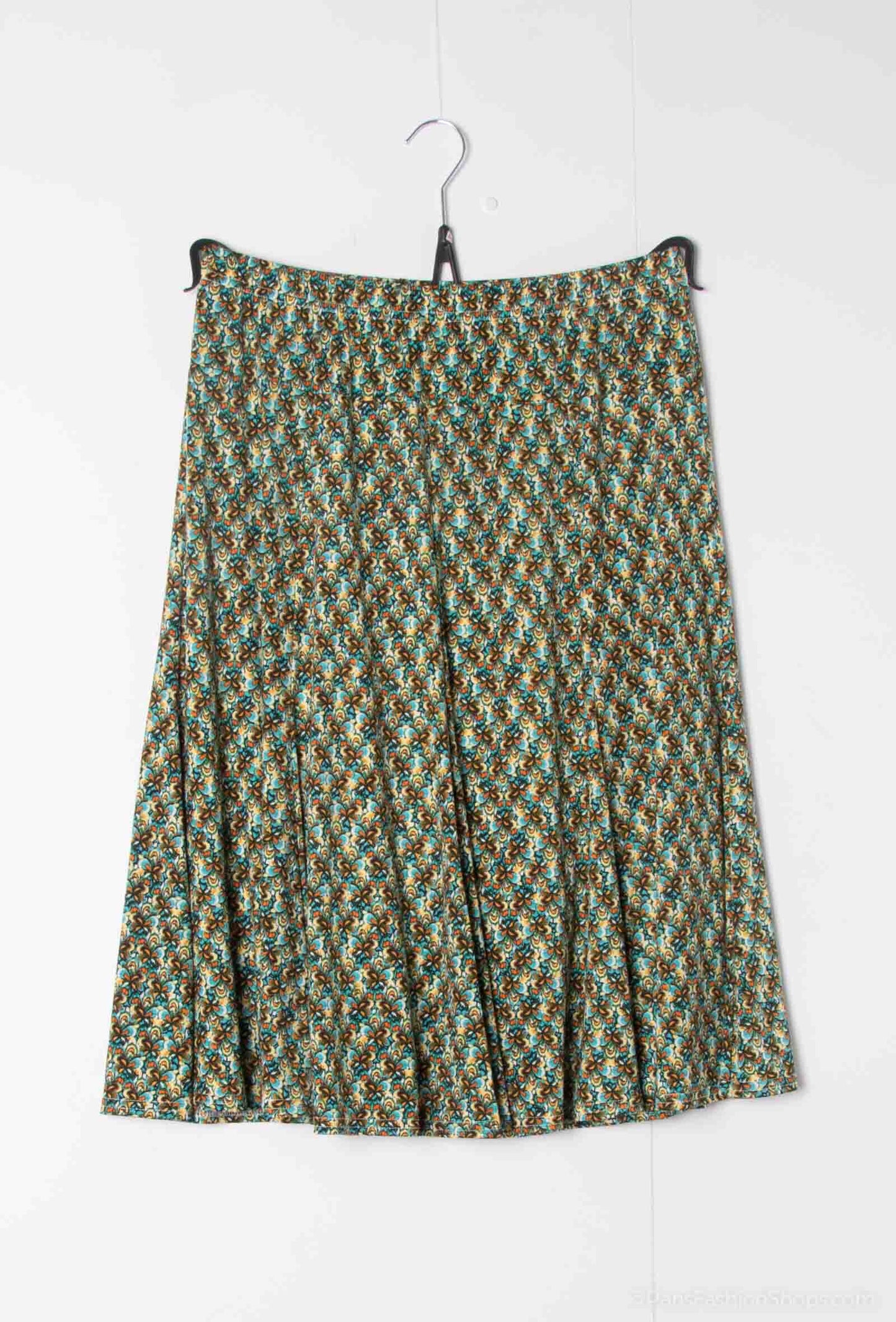 Plus Size Printed skirt flared in doubles