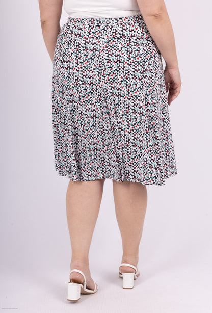 Plus Size Utskriven Kjol med U-form