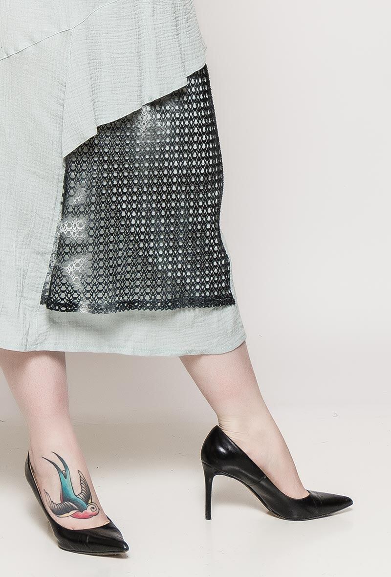Plus Size Cotton Long Skirt
