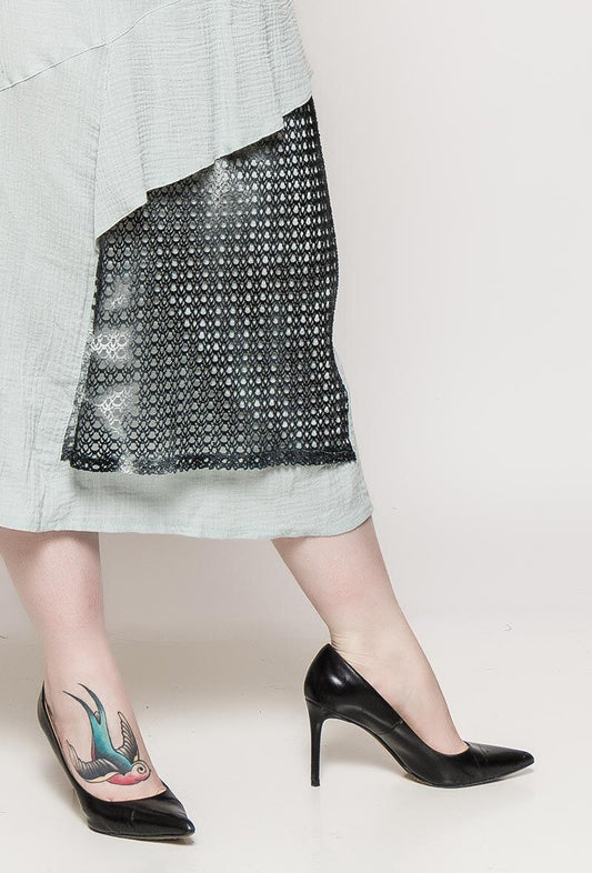 Plus Size Cotton Long Skirt
