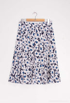 Plus Size Floral print midi skirt