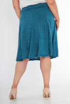 Double midi skirt i Stor Storlek