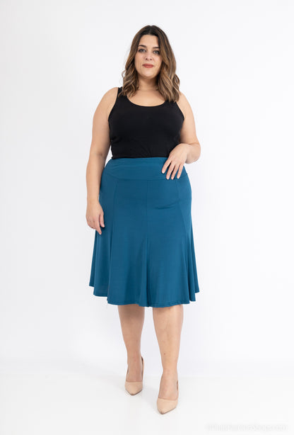Plus Size Midi skater skirt