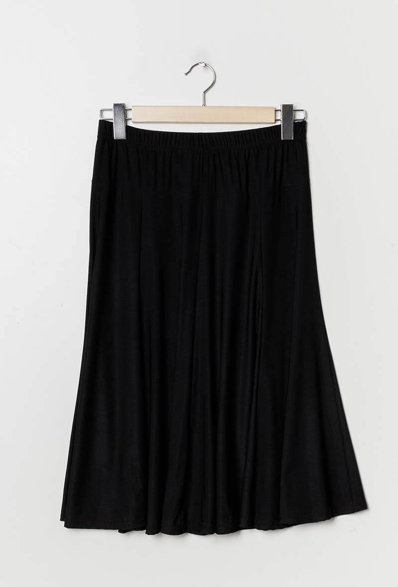 Plus Size Midi Skater Skirt