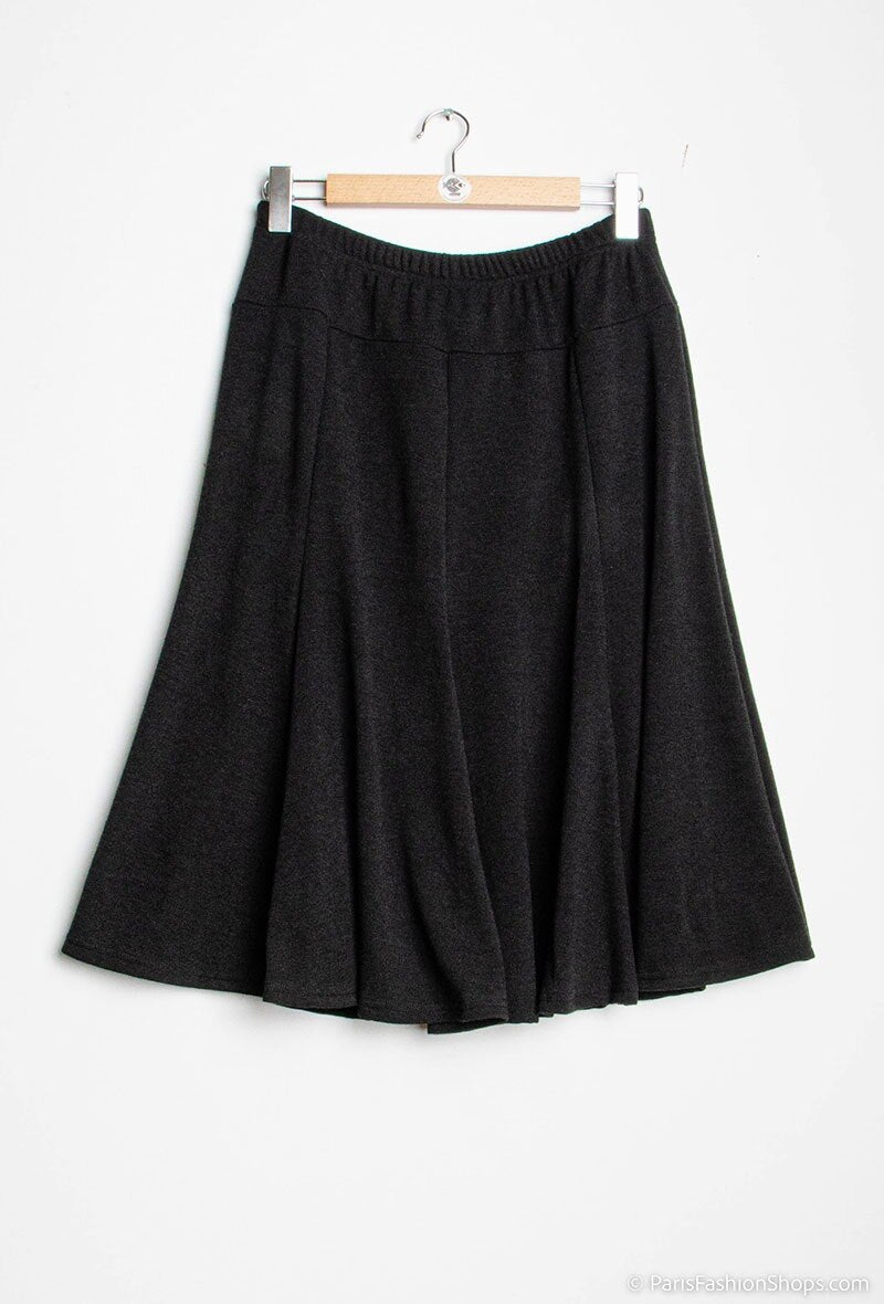 Plus Size Midi Skater Kjol